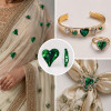 Tilted Heart | clear glass rhinestones | glass rhinestones high quality glass rhinestones |