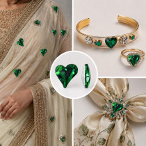 Tilted Heart | clear glass rhinestones | glass rhinestones high quality glass rhinestones |