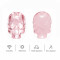 G&J Wholesale Skull Glass Sew-On Stone