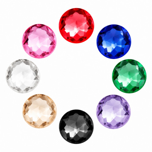 Oval Chamfered Acrylic Rhinestones for Garments, Shoes and Bags
