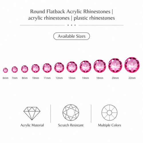 Oval Chamfered Acrylic Rhinestones for Garments, Shoes and Bags