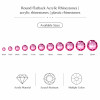 Oval Chamfered Acrylic Rhinestones for Garments, Shoes and Bags