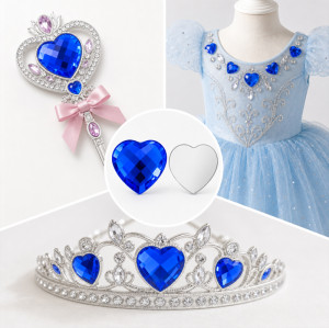 Heart Cabochon Acrylic Rhinestones