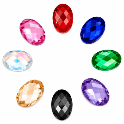 Wholesale Oval Resin Cabochon Flatback Rhinestones | Apparel & Accessories