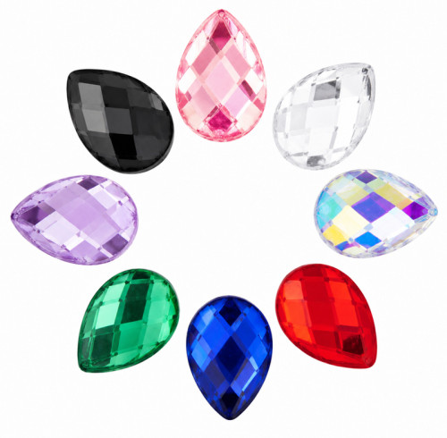 Tear Drop Cabochon Acrylic Rhinestones