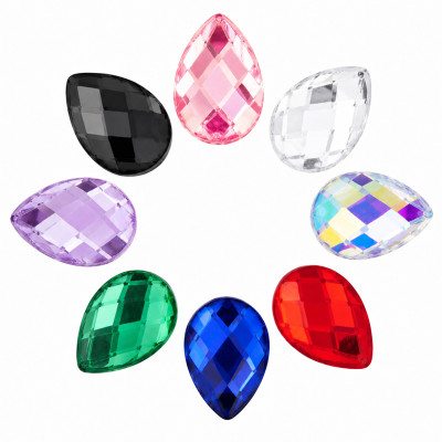 Tear Drop Cabochon Acrylic Rhinestones
