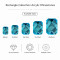 Rectangle Cabochon Acrylic Rhinestones