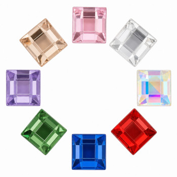 Square Cabochon Acrylic Rhinestones