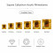 Square Cabochon Acrylic Rhinestones