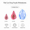 Flat Cut Tear Drop Acrylic Rhinestones
