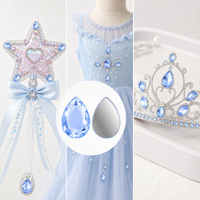 Flat Cut Tear Drop Acrylic Rhinestones