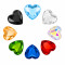 Flat Cut Heart Acrylic Rhinestones