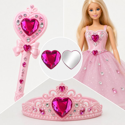 Flat Cut Heart Acrylic Rhinestones