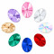 Oval Rivoli Faceted Acrylic Rhinestones