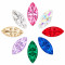 Wholesale Navette Pointed Back Acrylic Rhinestones