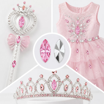 Wholesale Navette Pointed Back Acrylic Rhinestones