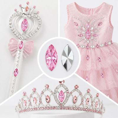 Wholesale Navette Pointed Back Acrylic Rhinestones
