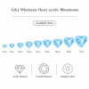 Wholesale Heart Pointed Back Acrylic Rhinestones