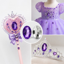 Wholesale Oval Pointed Back Acrylic Rhinestones