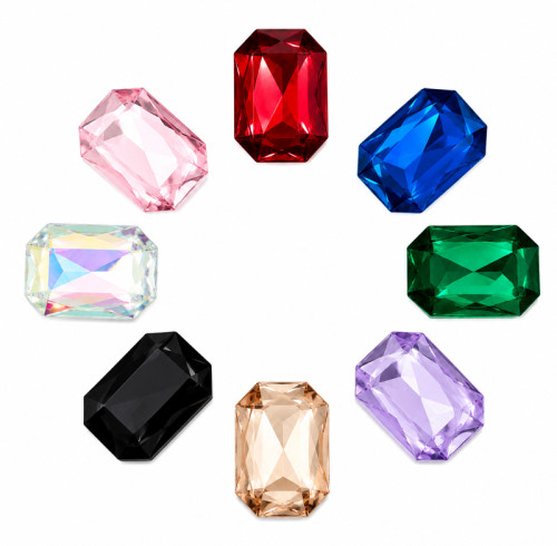 Wholesale Rectangle Pointed Back Acrylic Rhinestones