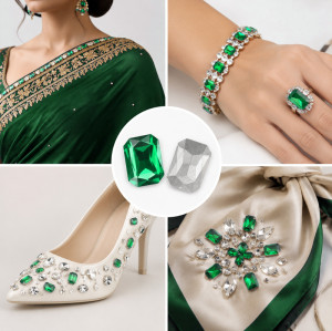Wholesale Rectangle Pointed Back Acrylic Rhinestones