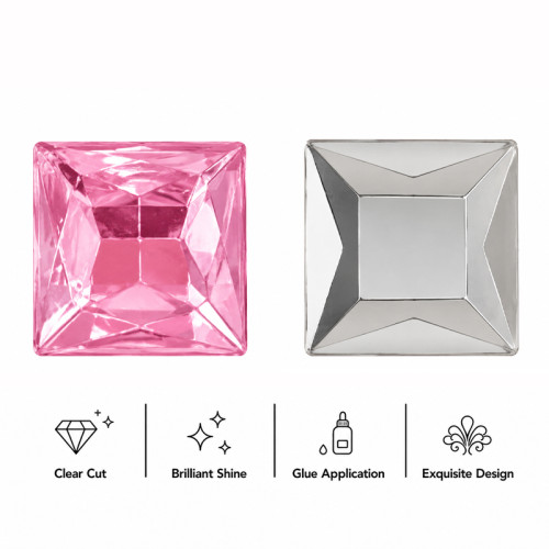 Wholesale Square Pointed Back Acrylic Rhinestones