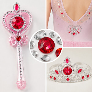 Wholesale Round Pointed Back Acrylic Rhinestones