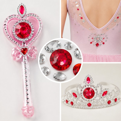 Wholesale Round Pointed Back Acrylic Rhinestones
