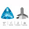 Wholesale Triangle Pointed Back Acrylic Rhinestones