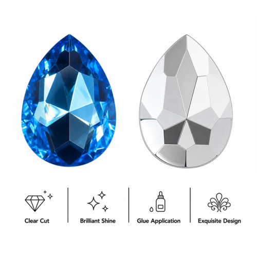 Wholesale Tear Drop Pointed Back Acrylic Rhinestones