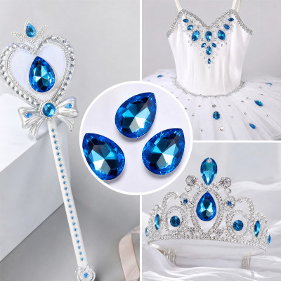 Wholesale Tear Drop Pointed Back Acrylic Rhinestones