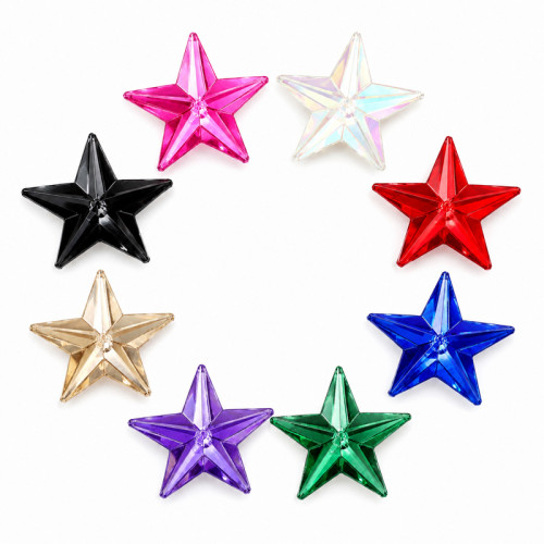 Star Flat Back Acrylic Rhinestones for Garments, Shoes and Bags