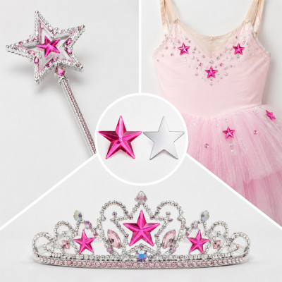 Star Flat Back Acrylic Rhinestones for Garments, Shoes and Bags