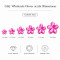 Flower Flat Back Acrylic Rhinestones for Garments, Shoes and Bags