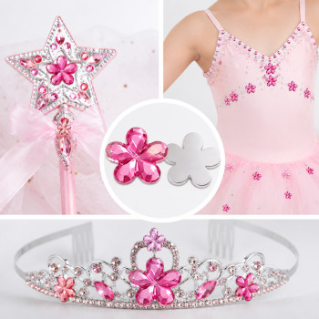 Flower Flat Back Acrylic Rhinestones for Garments, Shoes and Bags