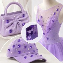 Ice Shape Faceted Acrylic Sew-On Rhinestones Two-Hole