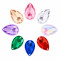 Tear drop Chamfered Acrylic Sew-On Rhinestones Two-Hole