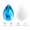 Tear drop Chamfered Acrylic Sew-On Rhinestones Two-Hole
