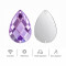 Teardrop Cabochon Acrylic Sew-On Rhinestones Two-Hole