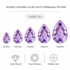 Teardrop Cabochon Acrylic Sew-On Rhinestones Two-Hole