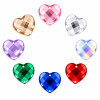 Heart Cabochon Acrylic Sew-On Rhinestones Two-Hole
