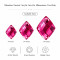 Rhombus Faceted Acrylic Sew-On Rhinestones Two-Hole