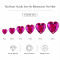 Flat Heart Chamfered Acrylic Sew-On Rhinestones Two-Hole