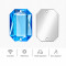 Flat Rectangle Chamfered Acrylic Sew-On Rhinestones Two-Hole