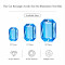 Flat Rectangle Chamfered Acrylic Sew-On Rhinestones Two-Hole