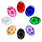 Oval Cabochon Acrylic Sew-On Rhinestones Two-Hole