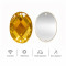 Oval Cabochon Acrylic Sew-On Rhinestones Two-Hole