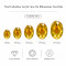 Oval Cabochon Acrylic Sew-On Rhinestones Two-Hole