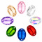 Oval Shell Faceted Acrylic Sew-On Rhinestones Two-Hole