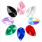 Teardrop Satellite Faceted Acrylic Sew-On Rhinestones Two-Hole